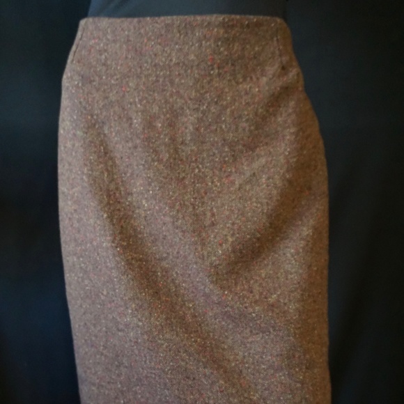 Just In Time - Wool Skirt - Size S - Brown - Picture 3 of 4